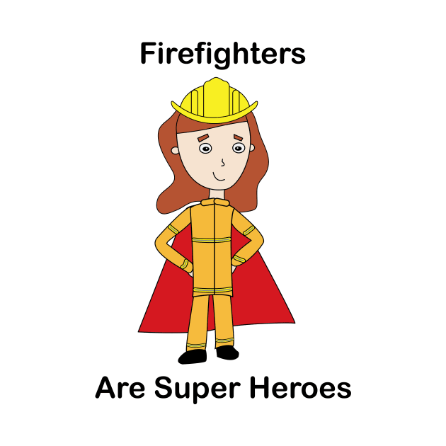 Firefighter Super Hero Female by Beautiful Cuteness