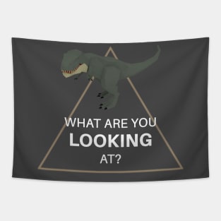 Low Poly T-Rex Dinosaur What are you looking at? Tapestry