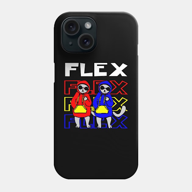 FLEX CAT Phone Case by AVOLATION