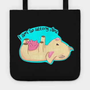 Cute Cow "I am so UTTERLY done" Tote