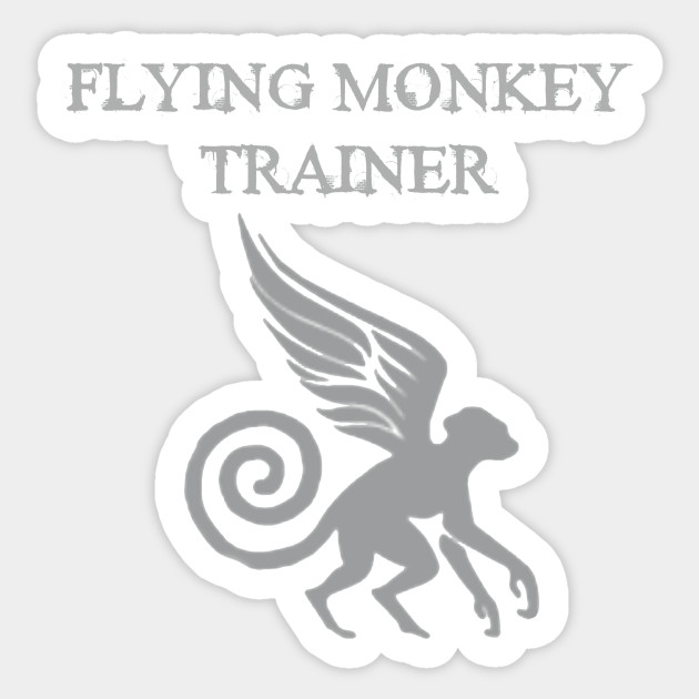 Flying Monkey Trainer Wicked Witch Flying Monkey Sticker Teepublic