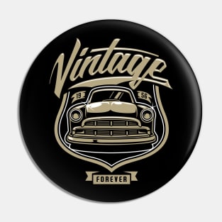 Vintage Cars forever Car lover Pin