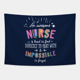 An awesome Nurse Gift Idea - Impossible to Forget Quote Tapestry