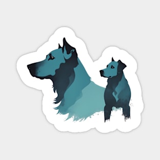 Blue Dog Lover Magnet