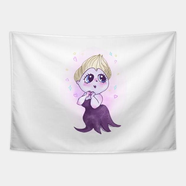 Cute Ursula Tapestry by ArtInPi