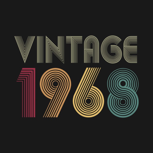 52th Birthday 1968 Gift Vintage Classic by key_ro