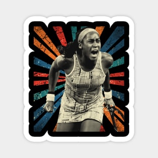 coco gauff - sketc vintage Magnet
