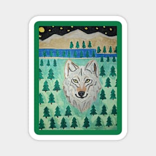 Wolf Spirit Animal Magnet