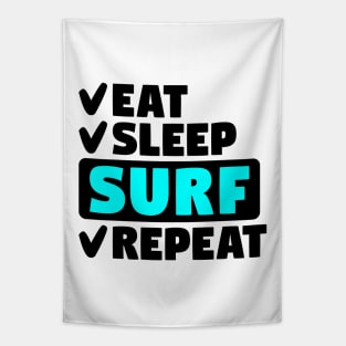 Eat, sleep, surf, repeat Tapestry