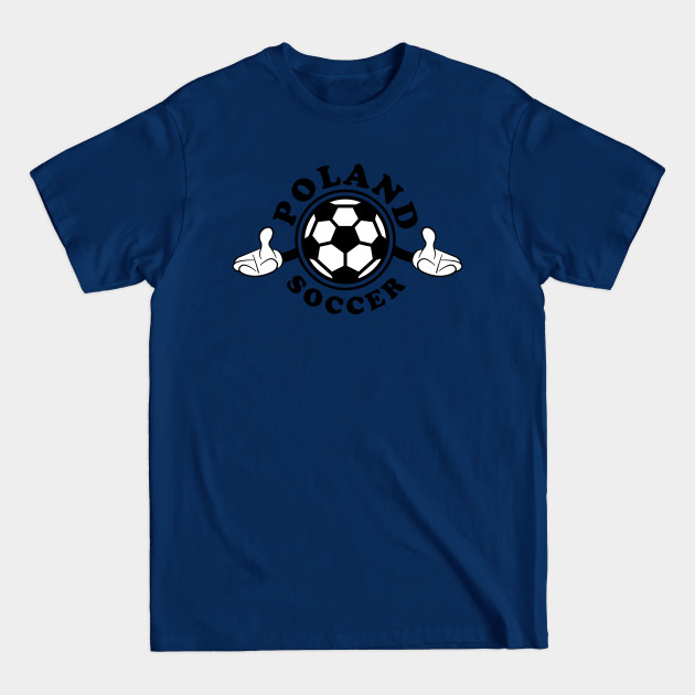 Disover Poland Polska Soccer Comic - Poland Soccer Gift - T-Shirt