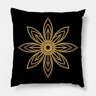 The golden sunflower Pillow