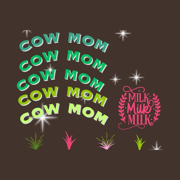 cow mom t shirt by gorgeous wall art