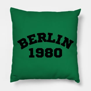 Vintage Berlin 1980 Retro Pillow