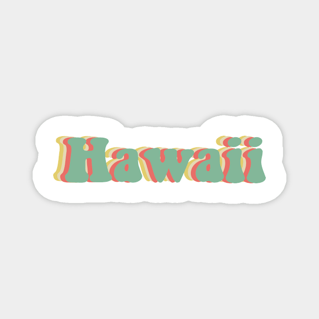 Hawaii 70's Magnet by JuliesDesigns