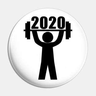 Lifting 2020 Funny Quarantine Workout Pin