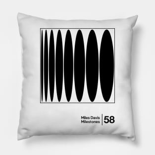 Milestones - Minimalist Style Illustration Artwork Pillow