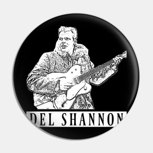 Del Shannon // white retro Pin