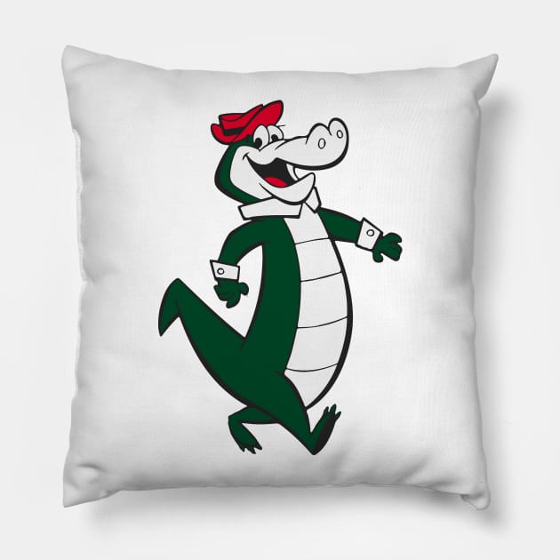 La Alligator Pillow by Alisterny