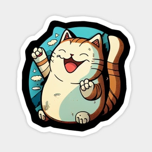 Happy cat #cat #kitty Magnet