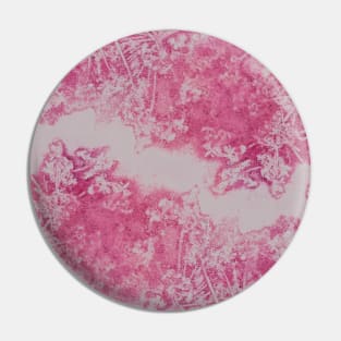 Pink Abstract Wild Flowers Pattern Pin