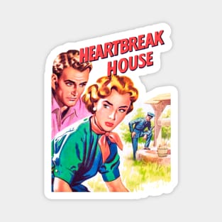 Heartbreak House Retro Girl Vintage Comic Romance Magnet