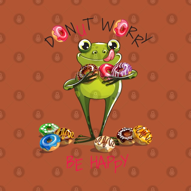 frog donut worry by Mako Design 