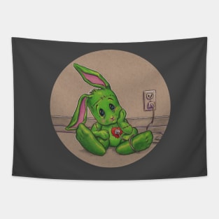 Recharging the FrankenBunny Monster Tapestry