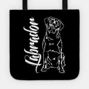 Funny Proud Labrador Retriever dog portrait lab mom Tote