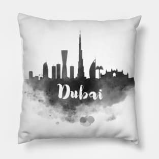 Dubai watercolor Pillow