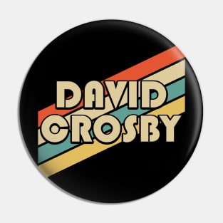 Vintage 80s David Crosby Pin