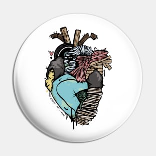 Trash Heart Pin