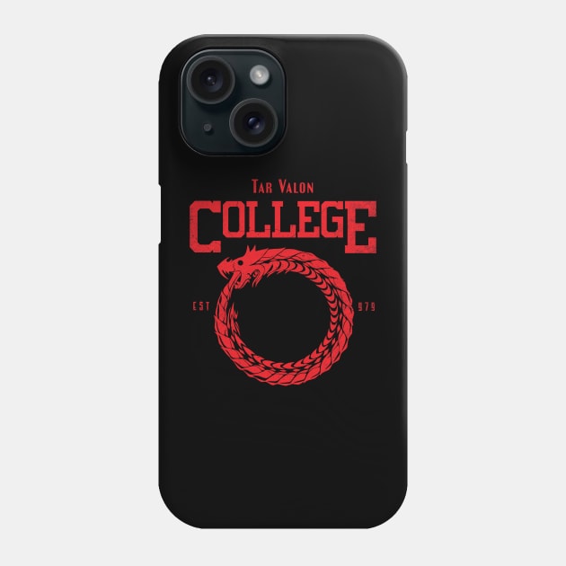 Tar Valon College Red Ajah Slogan and Symbol Dragon Phone Case by TSHIRT PLACE