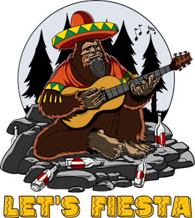 Bigfoot Cinco de Mayo Fiesta Mexican Party Magnet