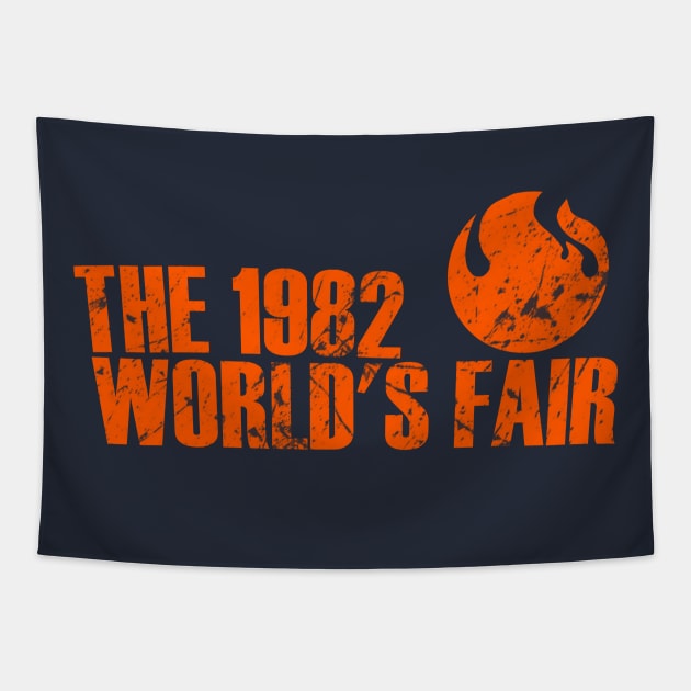 World's Fair 1982 Knoxville Distressed Tapestry by ilrokery