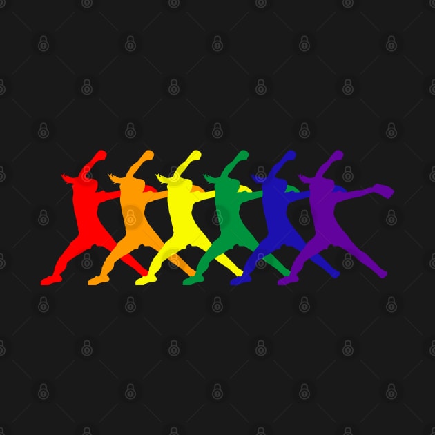 Win the Battle Rainbow Pride Fastpitch Softball Pitcher Gay by TeeCreations