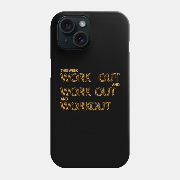 Workout Gym Yoga Phone Case by Koirie Design Gallery