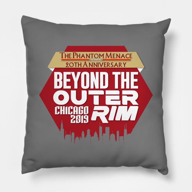Beyond the Outer Rim - SWCC 2019 Pillow by CinemaShelf