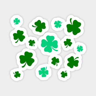 St. Patrick’s Day Green Clover Pattern Magnet