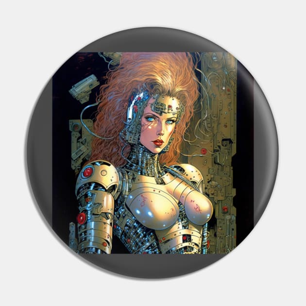 Cyborg Babe 2 Pin by Copper City Dungeon