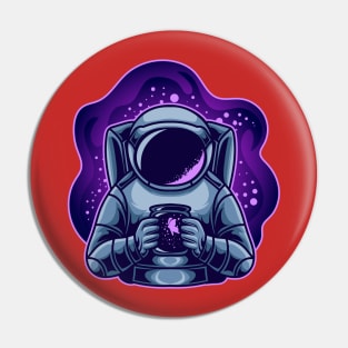 Astronaut Holding Butterfly Pin