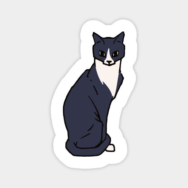 Curved Cat Color Cartoon Cat Cute Cat Cartoon Cats Magnet