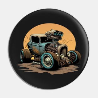 Cute Hot Rod Pin