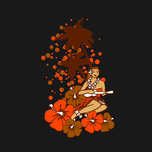 Hula Girl by BK Tees