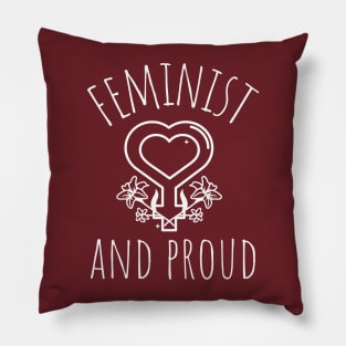 feminist and proud Pillow