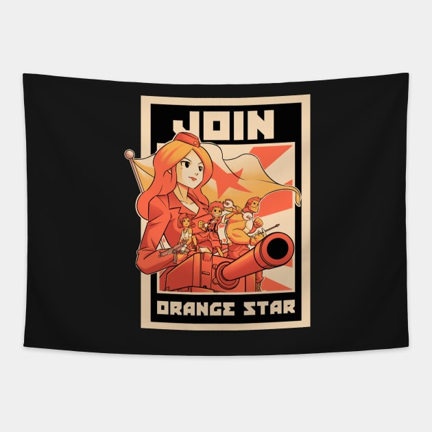 Join Orange Star Tapestry by CoinboxTees