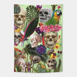 Tropical Day of the Dead Tapestry