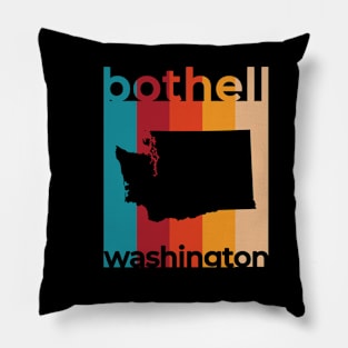 Bothell Washington Retro Pillow