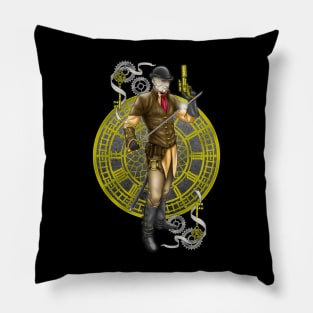 Steampunk Cad Pillow