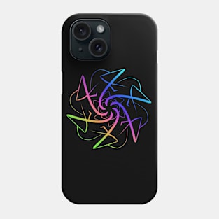 Abstract Rainbow Spiral Phone Case