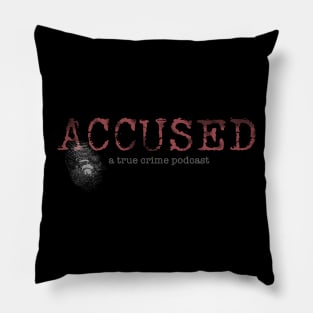 Accused for dark backgrounds Pillow